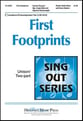 First Footprints Two-Part choral sheet music cover